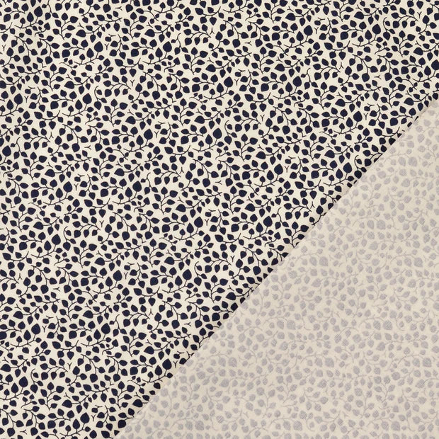 Bumbac fix ivoar cu model negrulatime 150 cm 100% bumbac