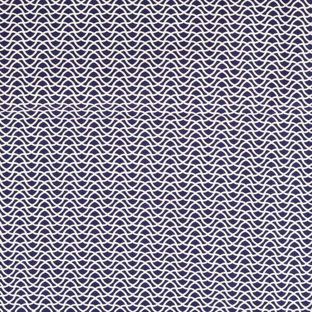 Țesatura bengalina bluemarin cu model geometric 73%VI / 23%PA / 4%EL latime 149 cm