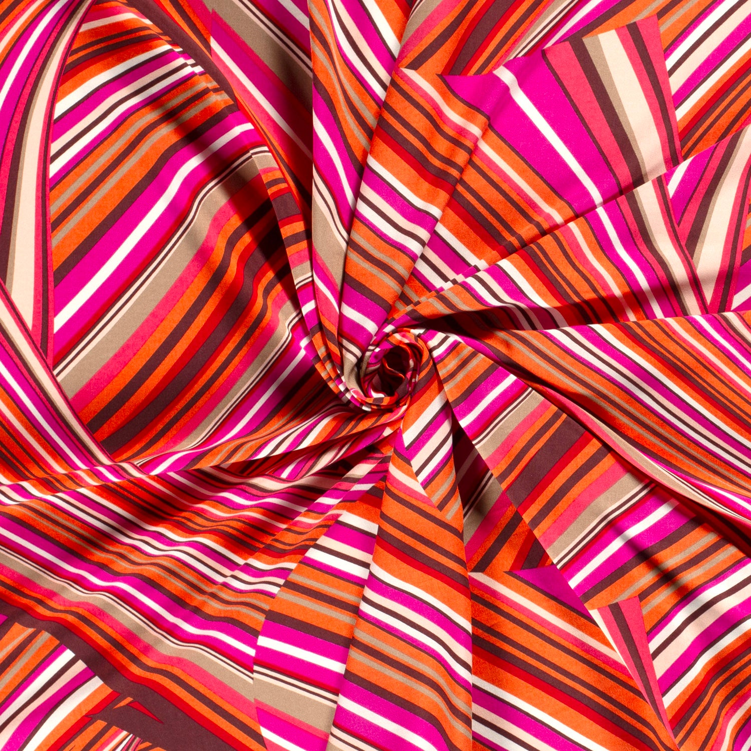 Viscoza poplin model cu linii, multicolor. Lățime 145 cm
