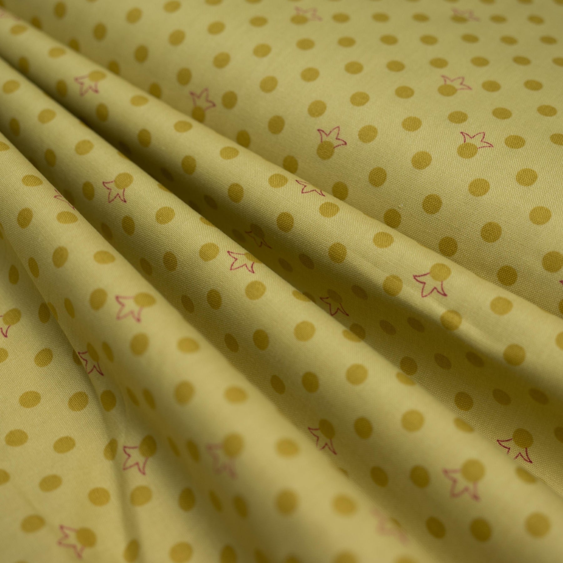 Patchwork galben cu model latime 110 cm