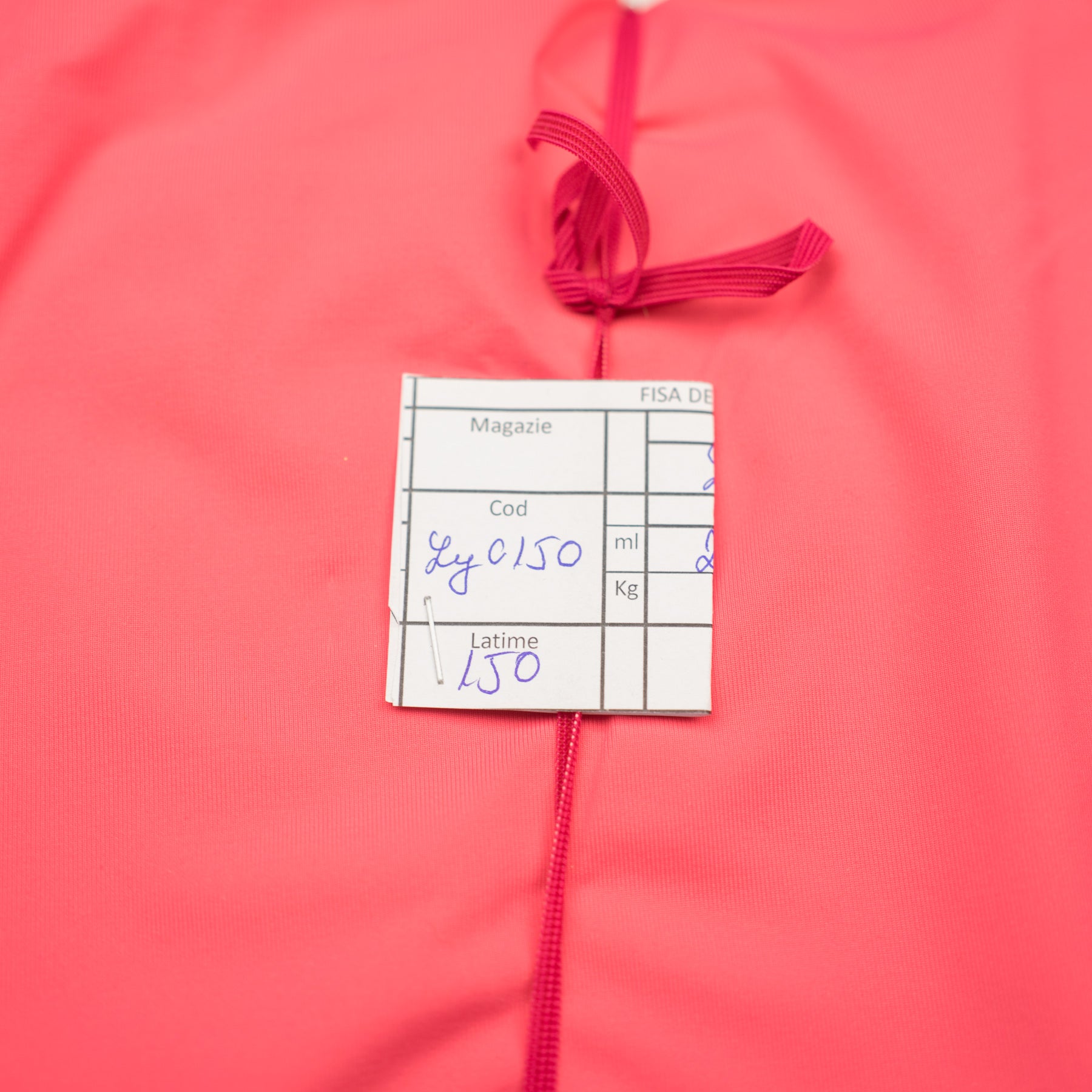 Lycra gros roz/CORAL 150 cm latime