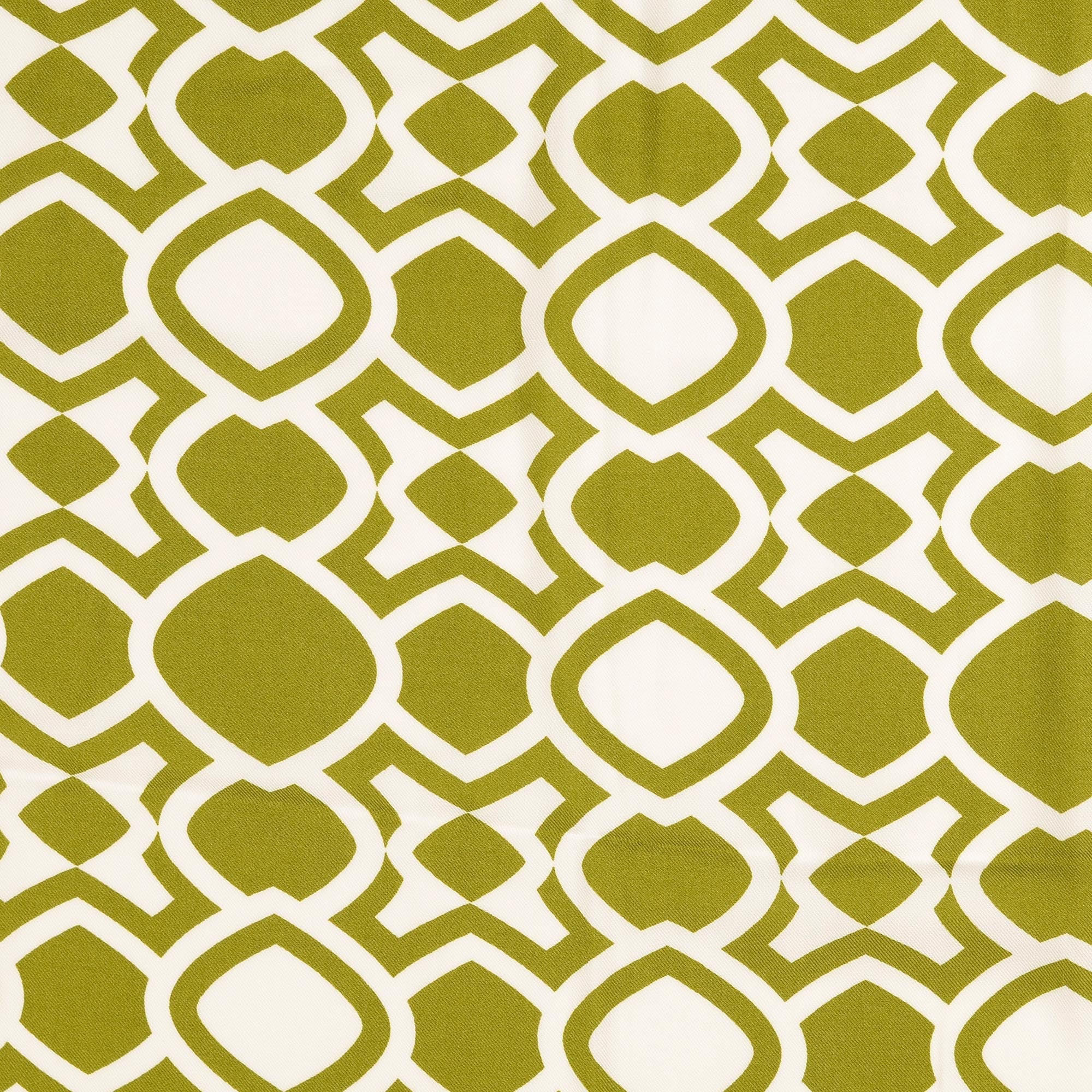 Viscoza verde cu model geometric 100%VI 142/142 cm