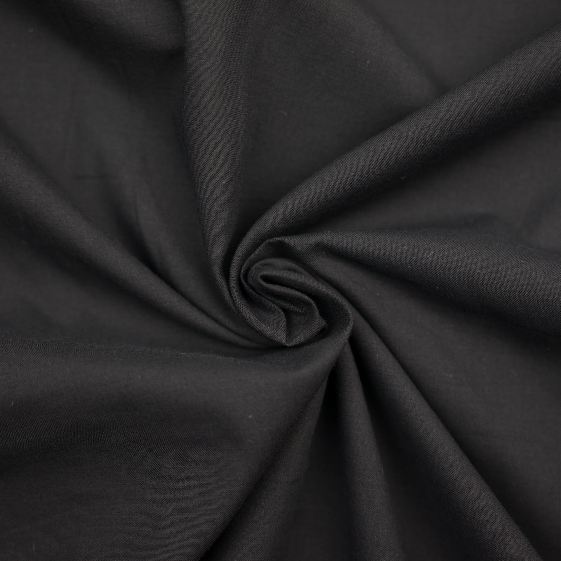 Poplin negru latime 150cm 90%bumbac 10%elastan